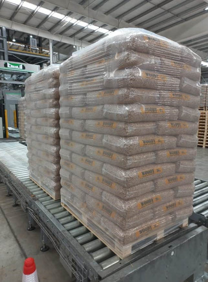 Halve pallet WOODY houtpellets 100% naaldhout
